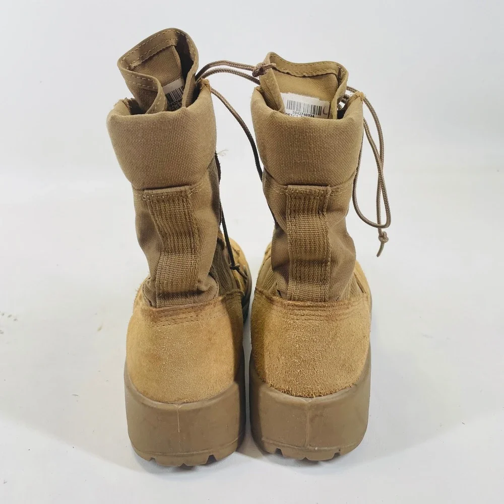US Army Hot Weather Combat Boots Coyote Tan Suede Vibram 7.5W SPE1C1-17-D-1004
